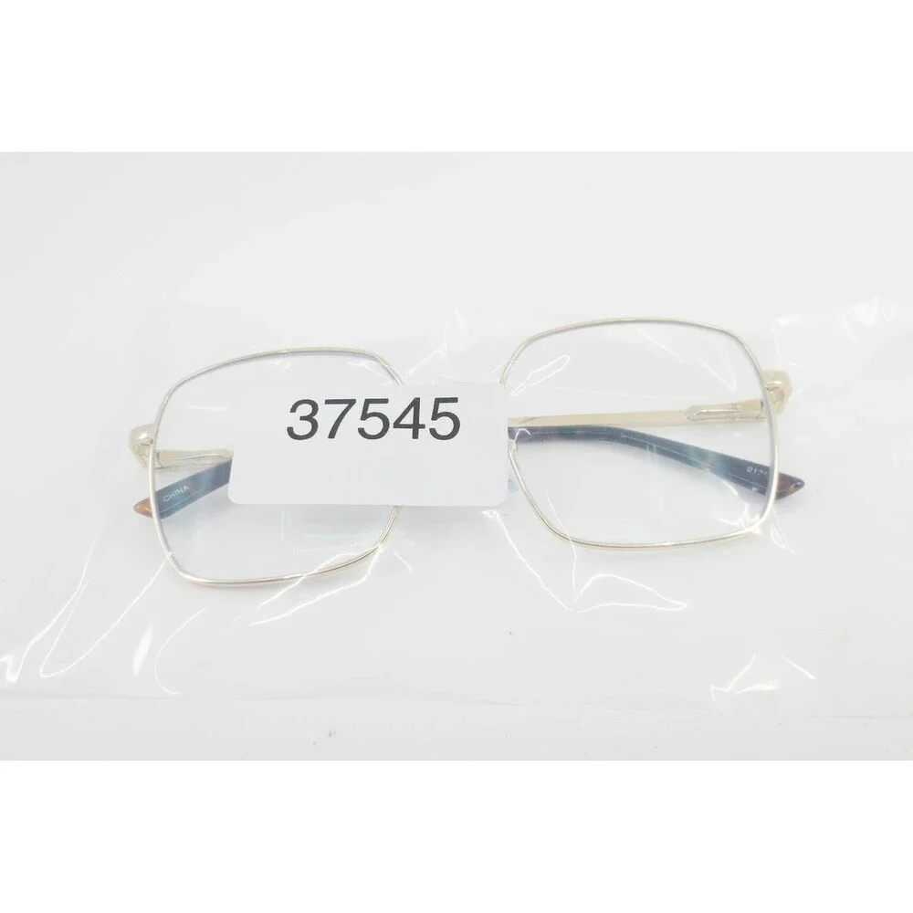 The Book Club Gold Oversized Square Eyeglasses Frames 55-18-140 Tortoise Tips